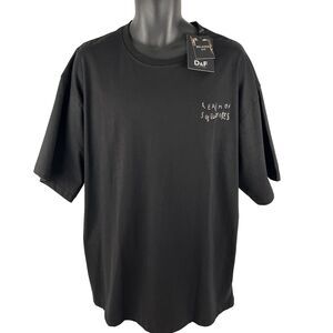 NEW Denim & Flower Men's XL Black T-Shirt "Realm of Subcultures" Relaxed NWT